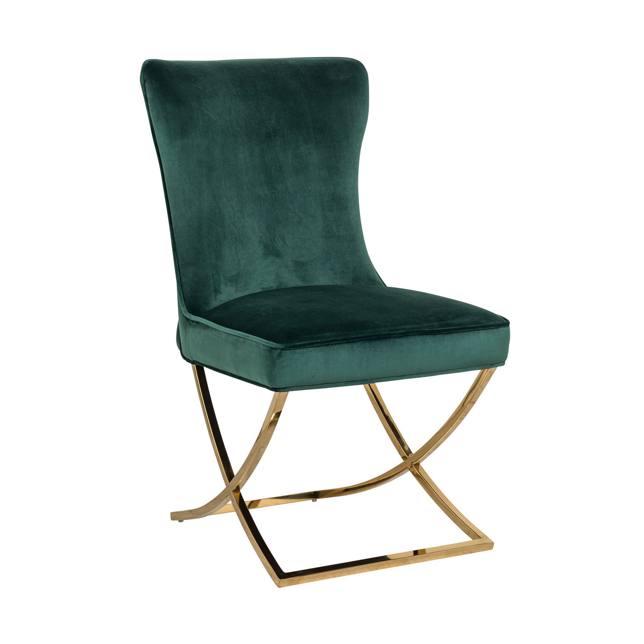 chair scarlett green velvet gold ilham home decorations